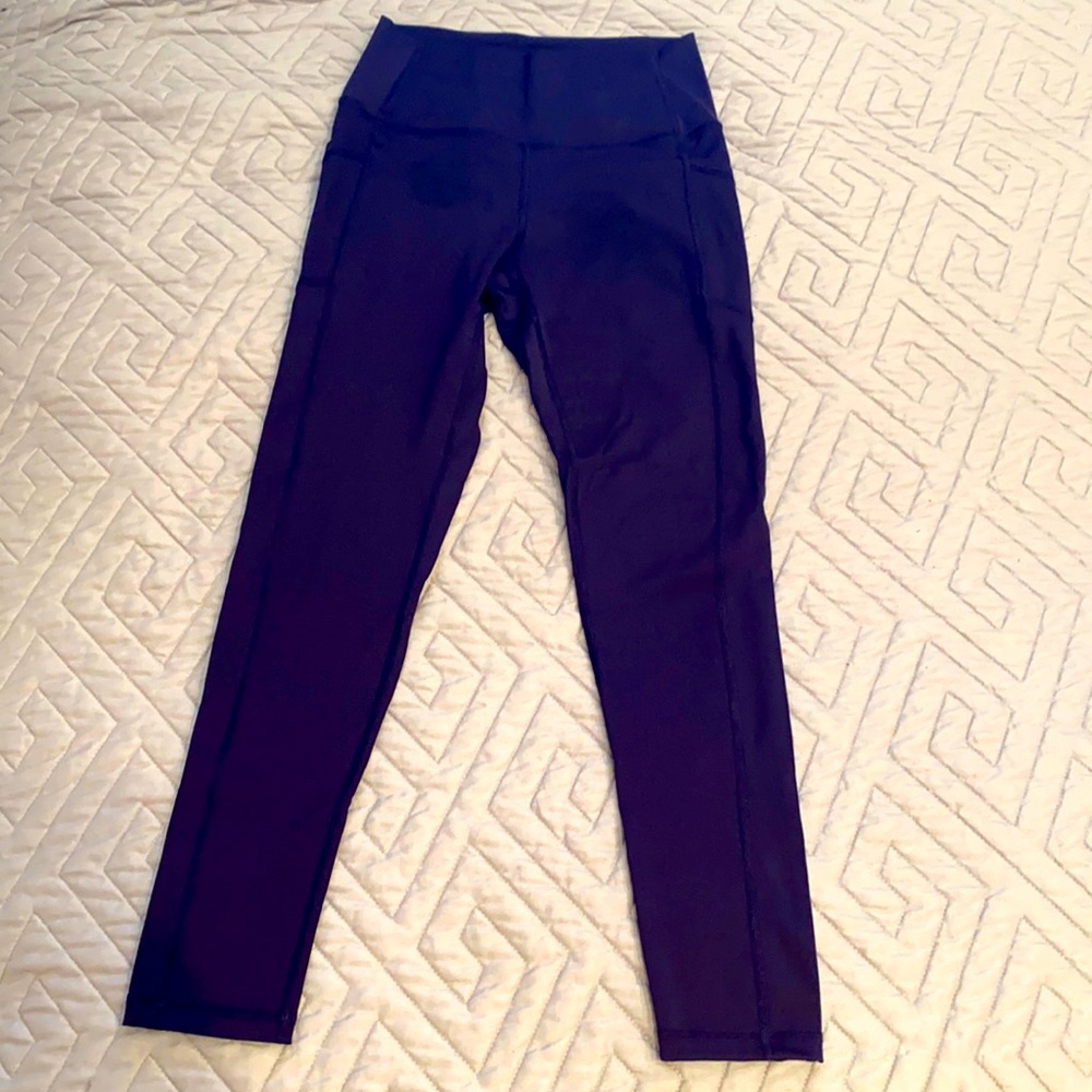 Zyia Active 7/8 navy dual pocket leggings MID RISE